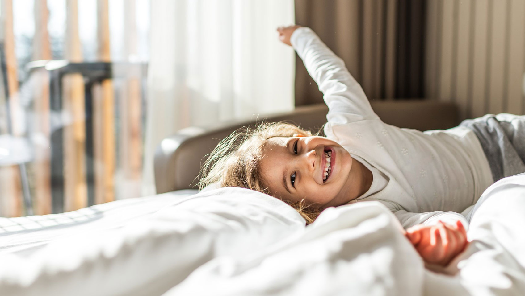 Girl on bed