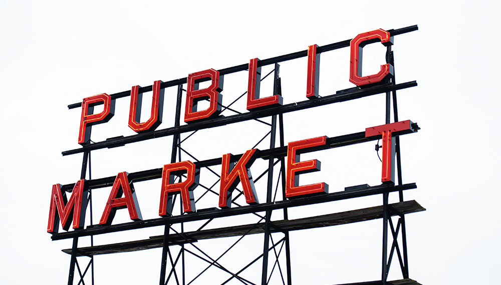 pike place market sign