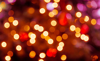 blurred holiday lights