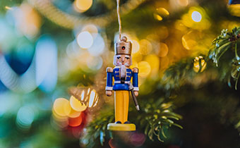 Nutcracker on tree