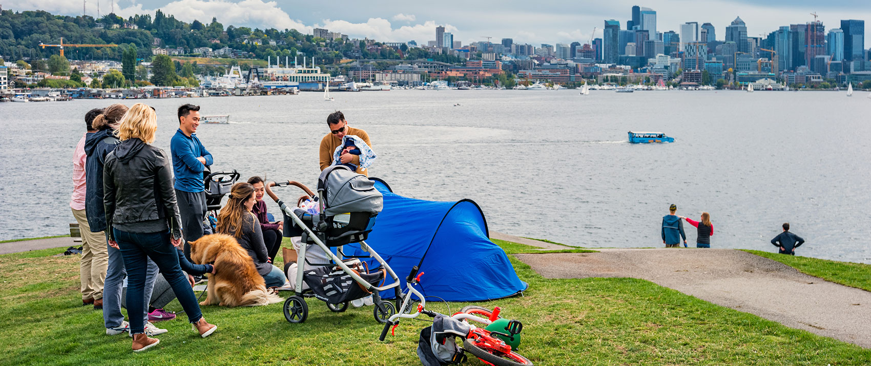 family outdoors