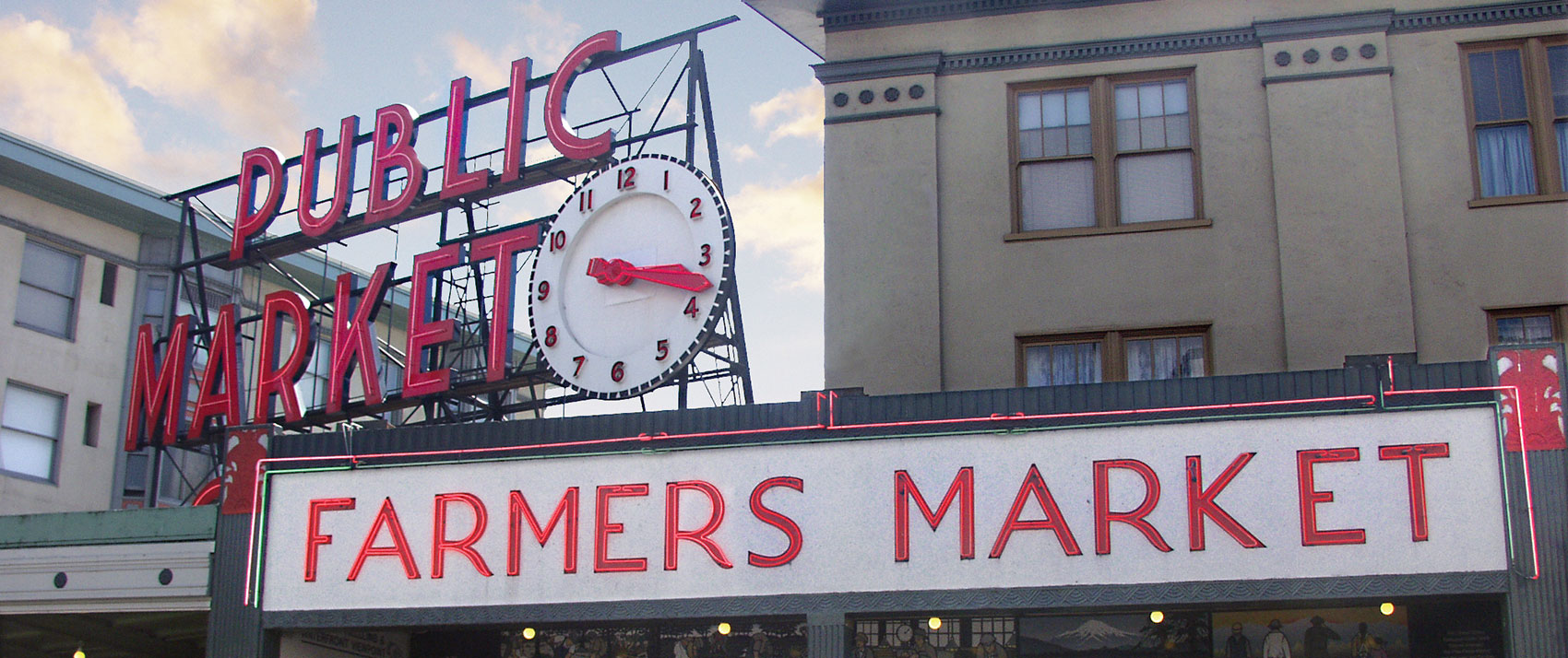 Pike place market shopping